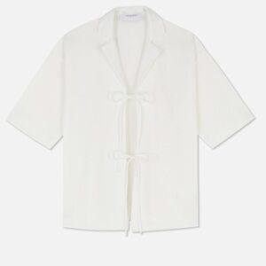 Tie-Front Short Sleeve Shirt